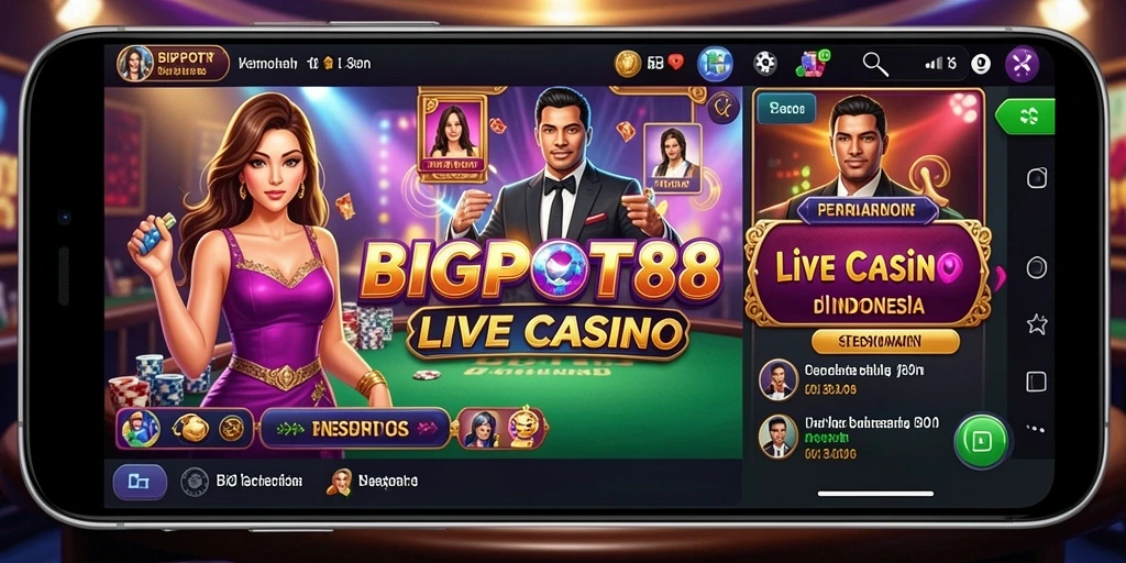 Tampilan gameplay REAL Live Casino di BIGPOT88 yang menarik.