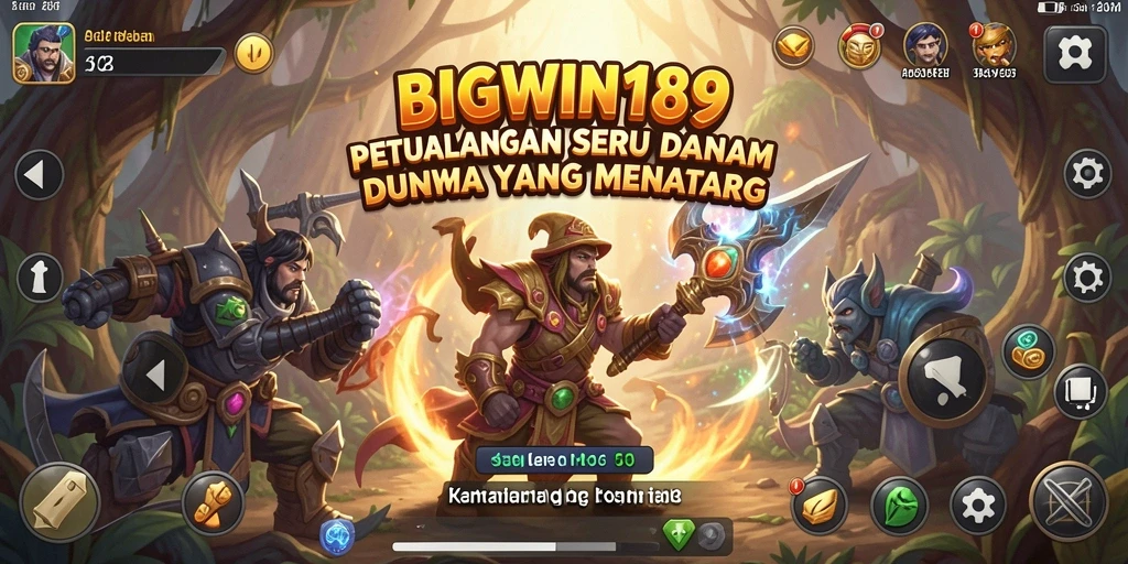 Tampilan gameplay menantang dari BIGWIN189 dalam dunia petualangan.