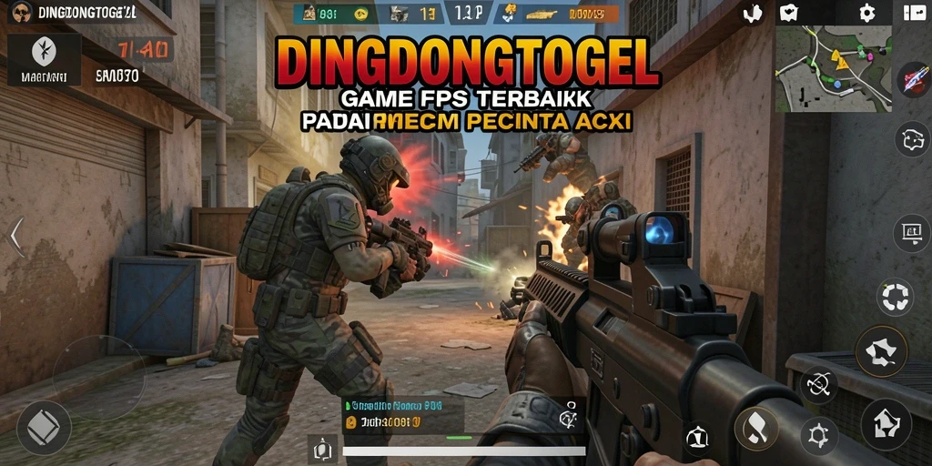 Gameplay mendebarkan di DINGDONGTOGEL dengan aksi FPS intens.
