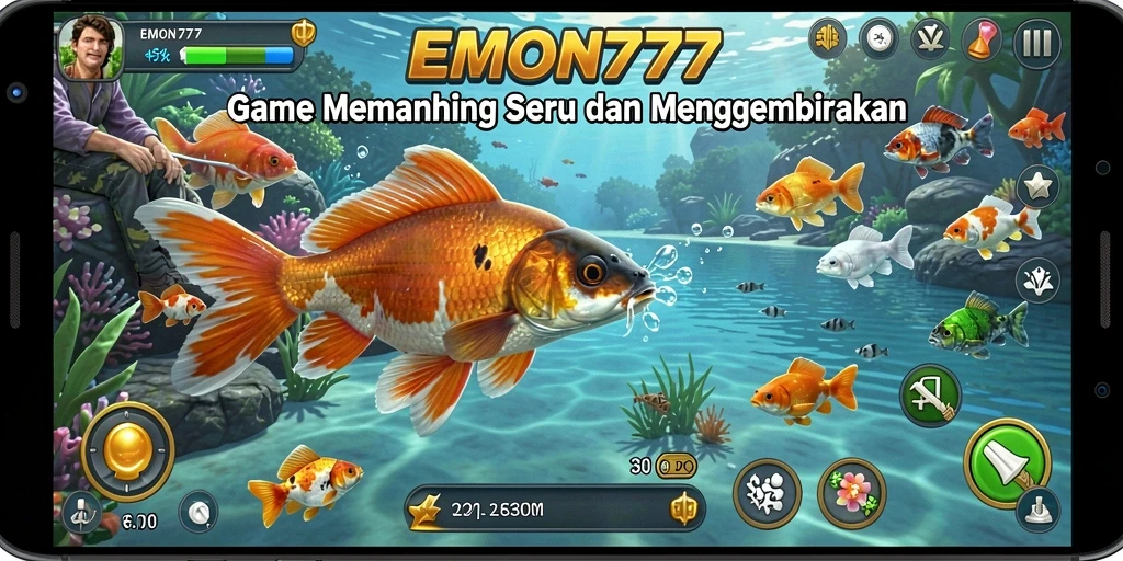 Tangkapan ikan yang mengesankan dalam gameplay EMON777.