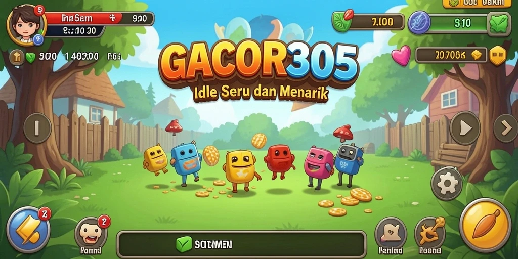 Screenshot utama GACOR305 menampilkan gameplay Idle yang seru dan menarik.