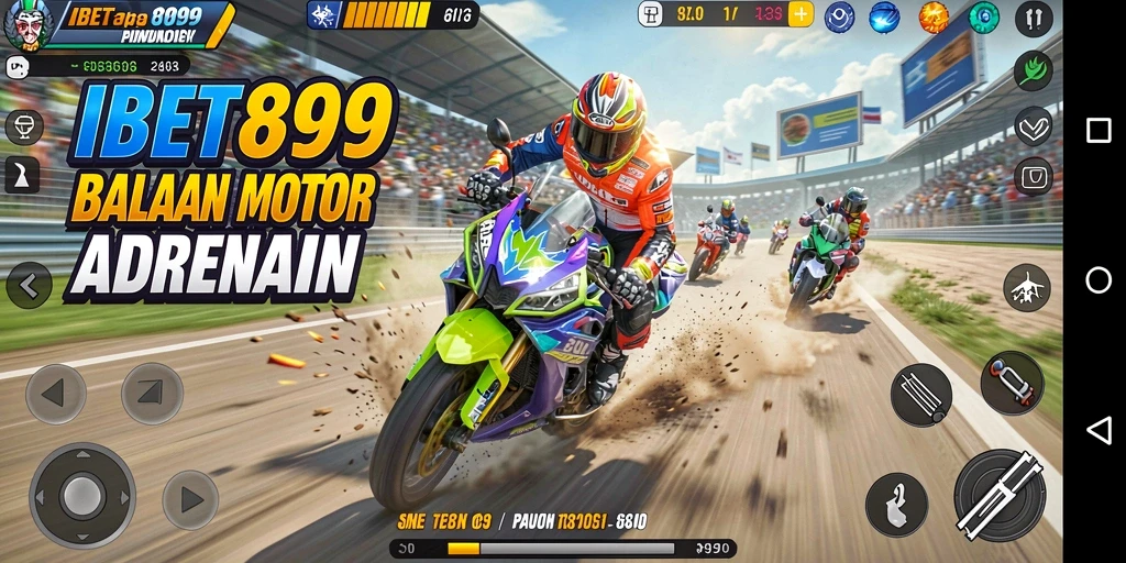 Tampilan balapan mendebarkan di IBET899 dengan grafis yang menawan.
