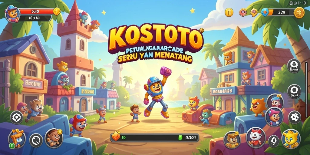 Tampilan gameplay KOSTOTO yang menarik dan penuh aksi.