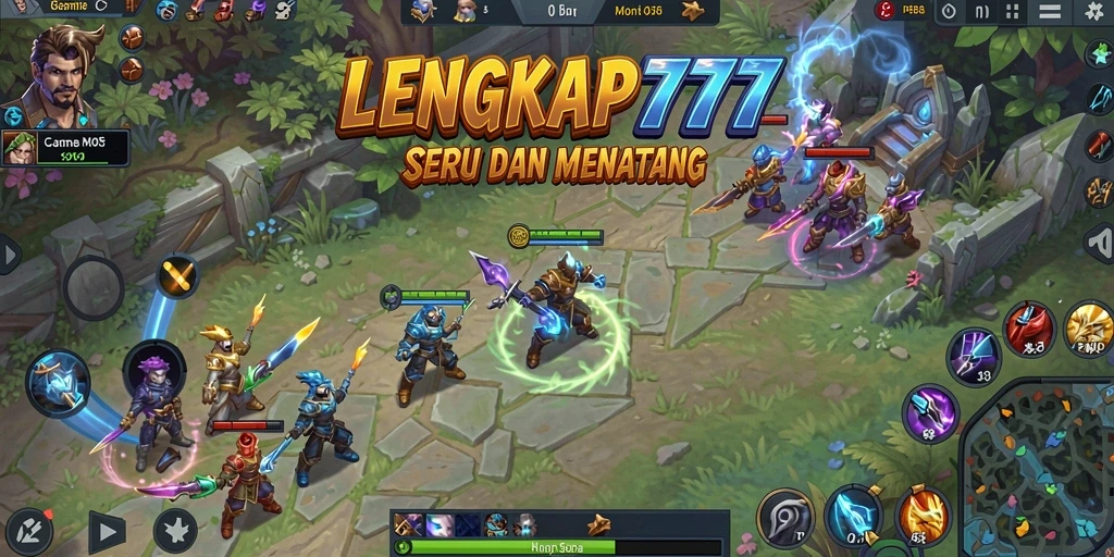 Tampilan gameplay seru dan strategis di LENGKAP777.