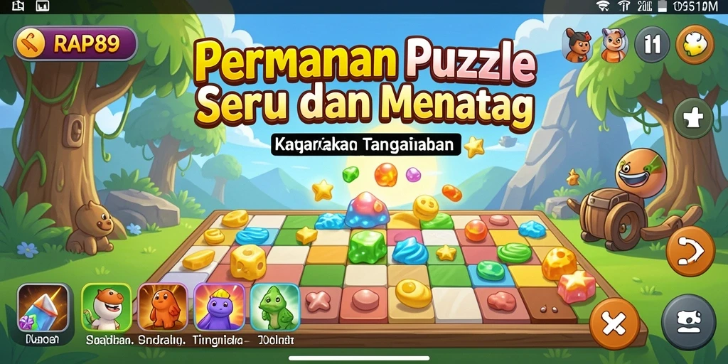 Tampilan gameplay RAP89 yang menarik dan penuh tantangan puzzle.