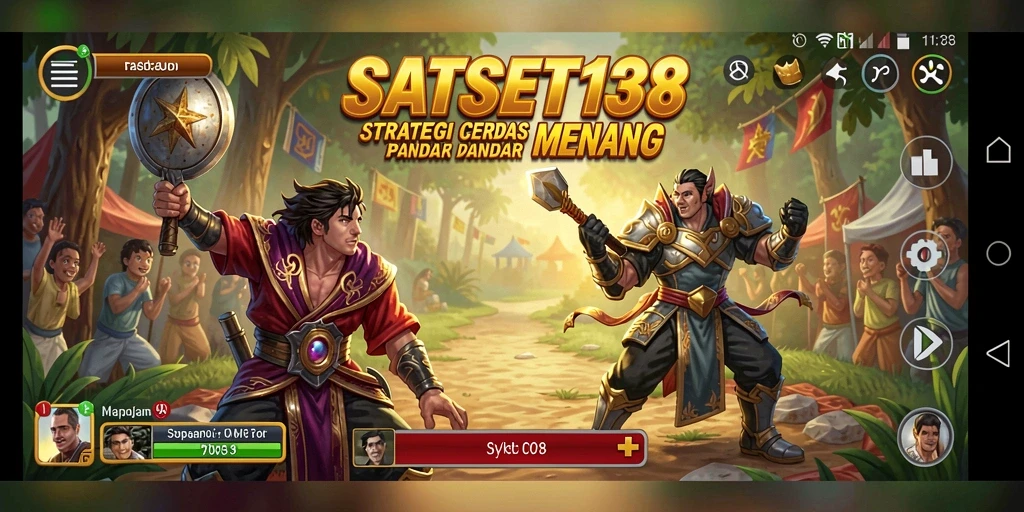 Gameplay mendebarkan SATSET138 dalam aksi strategi.
