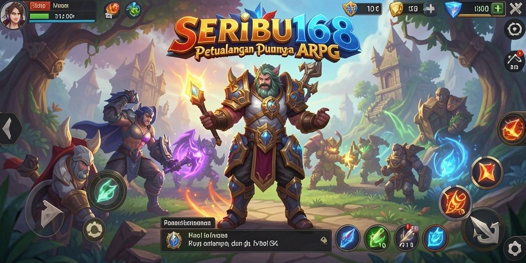 Tampilan gameplay seru dalam dunia ARPG yang menakjubkan.