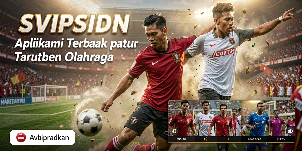 Screenshot SVIPSIDN menampilkan antarmuka taruhan olahraga yang interaktif.