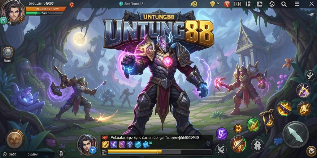 Tampilan gameplay seru dan interaksi dalam UNTUNG88.