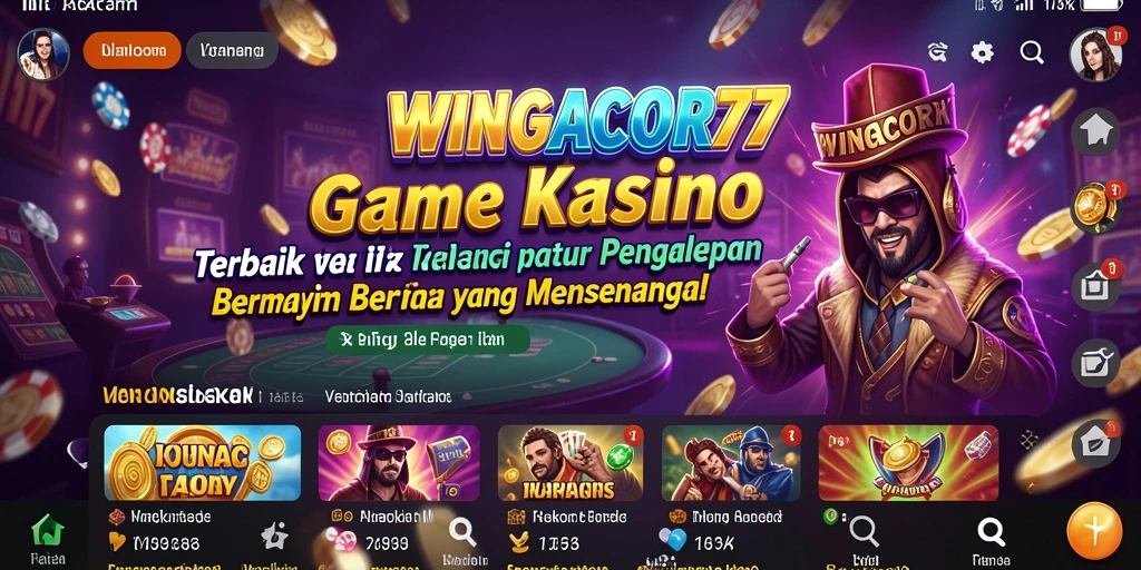 Tangkapan layar gameplay WINGACOR77 yang menunjukkan berbagai permainan kasino yang menarik.